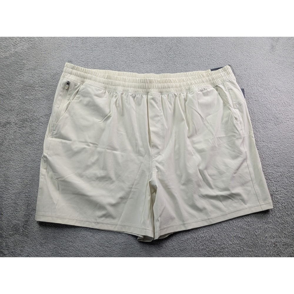 VRST Mens XXL All-In Short V2 Light Sand 5 Inch Inseam Lined Athletic Shorts